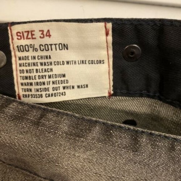 Ecko Unltd Mens Jeans Size 34x34 Black Embroidered Distressed - Picture 7 of 7